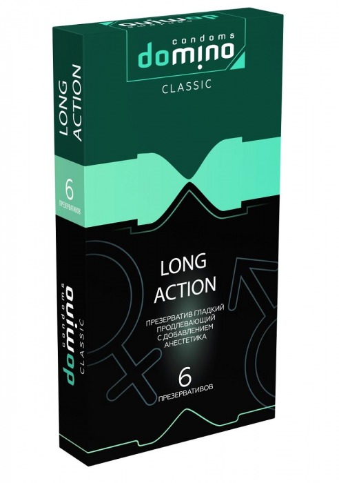 Презервативы с пролонгирующим эффектом DOMINO Classic Long action - 6 шт. - Domino - купить с доставкой в Рыбинске