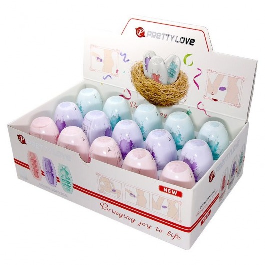 Набор из 15 мини-мастурбаторов Fantastic Egg Hard Boiled - Baile - в Рыбинске купить с доставкой