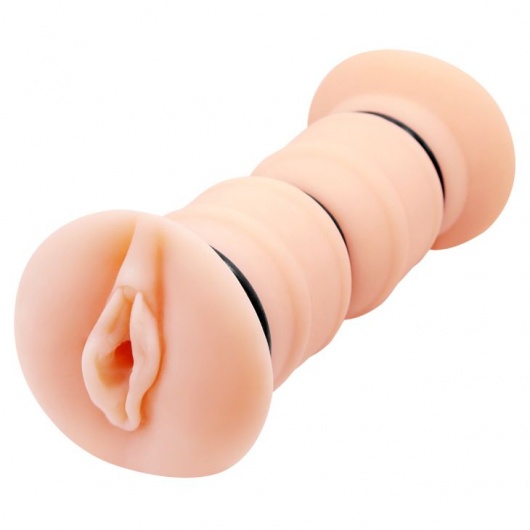 Телесный вибромастурбатор-вагина Michelle - Baile - в Рыбинске купить с доставкой