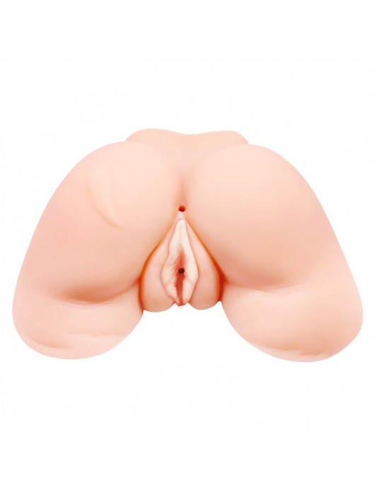 Телесная вибровагина Julie с 2 рабочими отверстиями - Baile - в Рыбинске купить с доставкой