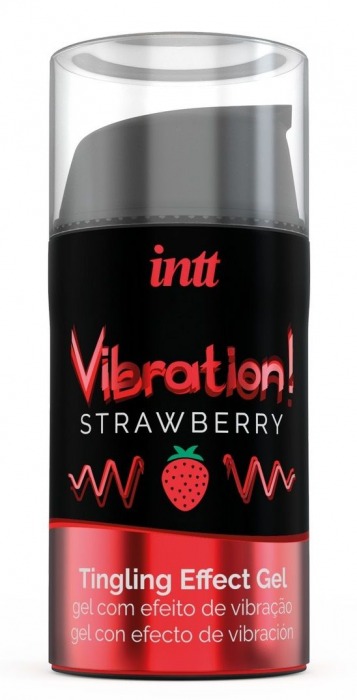 Жидкий интимный гель с эффектом вибрации Vibration! Strawberry - 15 мл. - INTT - купить с доставкой в Рыбинске