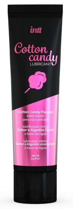 Интимный гель на водной основе Cotton Candy Lubricant - 100 мл. - INTT - купить с доставкой в Рыбинске