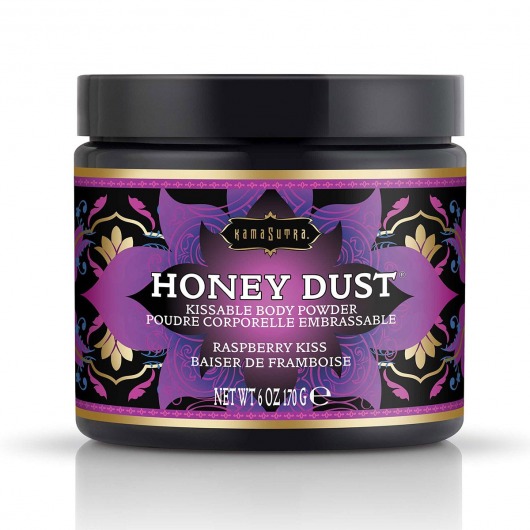 Пудра для тела Honey Dust Body Powder с ароматом малины - 170 гр. - Kama Sutra - купить с доставкой в Рыбинске