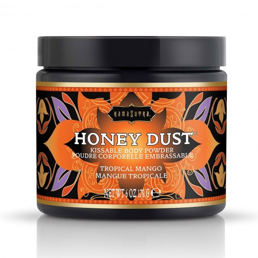 Пудра для тела Honey Dust Body Powder с ароматом манго - 170 гр. - Kama Sutra - купить с доставкой в Рыбинске