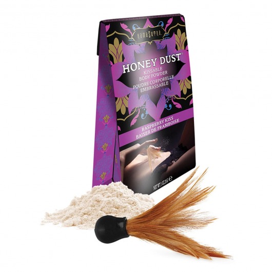 Пудра для тела Honey Dust Body Powder с ароматом малины - 28 гр. - Kama Sutra - купить с доставкой в Рыбинске