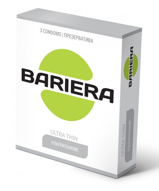 Ультратонкие презервативы Bariera Ultra Thin - 3 шт. - Bariera - купить с доставкой в Рыбинске