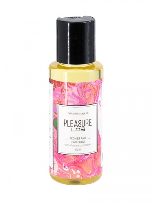 Массажное масло Pleasure Lab Delicate с ароматом пиона и пачули - 50 мл. - Pleasure Lab - купить с доставкой в Рыбинске