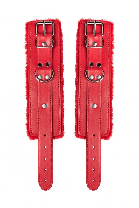 Красные наручники Anonymo из искусственной кожи - ToyFa - купить с доставкой в Рыбинске