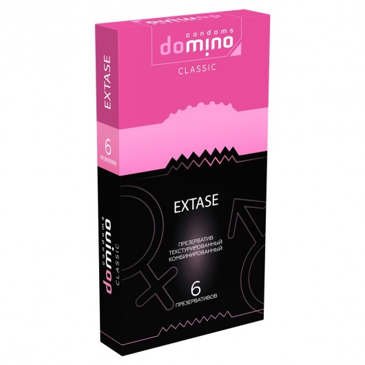 Презервативы с точками и рёбрышками DOMINO Classic Extase - 6 шт. - Domino - купить с доставкой в Рыбинске