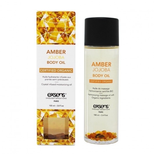 Органическое массажное масло AMBER JOJOBA - 100 мл. - Exsens - купить с доставкой в Рыбинске
