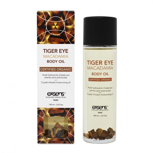 Органическое массажное масло TIGER EYE MACADAMIA - 100 мл. - Exsens - купить с доставкой в Рыбинске