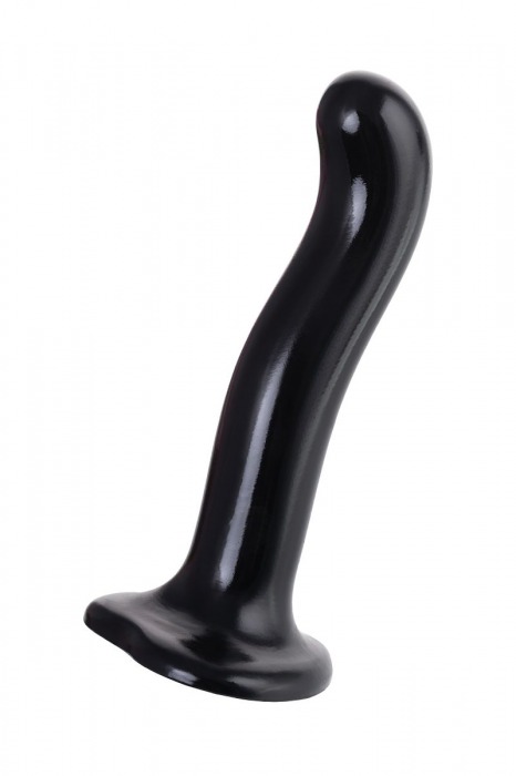 Черный стимулятор для пар P G-Spot Dildo Size M - 18 см. - Strap-on-me - в Рыбинске купить с доставкой