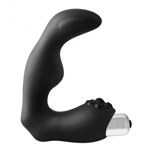 Черный вибромассажер простаты FantASStic Vibrating Prostate Massager - 11,3 см. - Dream Toys - в Рыбинске купить с доставкой