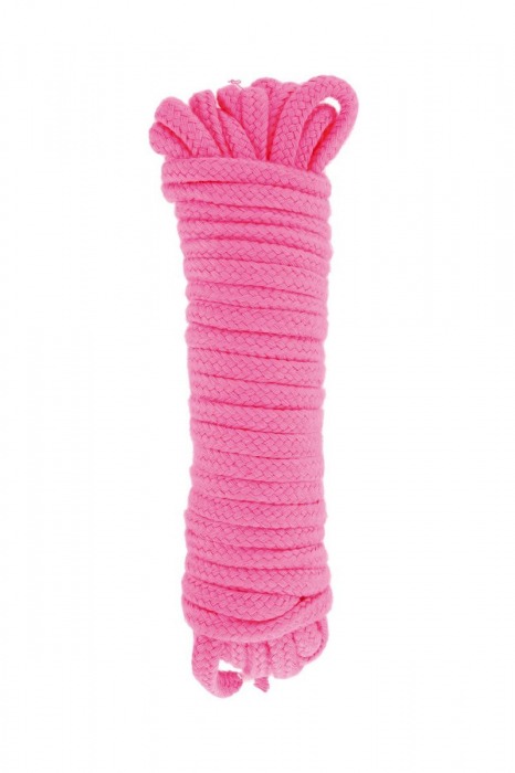 Розовая веревка для связывания Sweet Caress Rope - 10 метров - Sweet Caress - купить с доставкой в Рыбинске