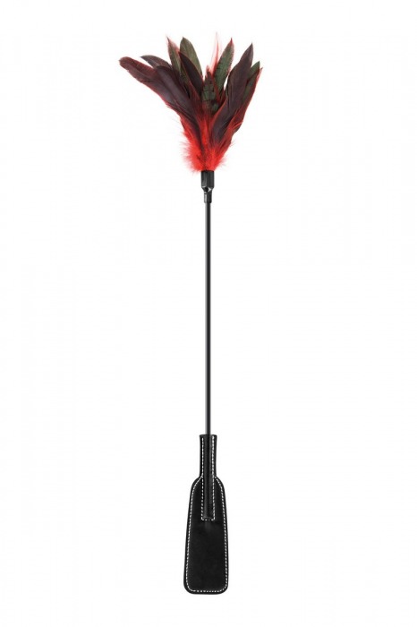 Стек-щекоталка Sweet Caress Feather Whip - 58 см. - Sweet Caress - купить с доставкой в Рыбинске