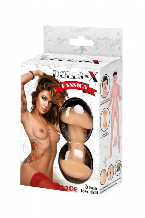 Надувная секс-кукла с тремя любовными отверстиями - ToyFa - в Рыбинске купить с доставкой