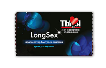 Пролонгирующий крем LongSex в одноразовой упаковке - 1,5 гр. - Биоритм - купить с доставкой в Рыбинске