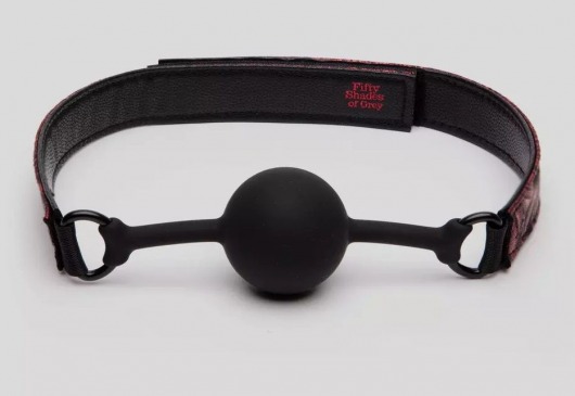 Кляп-шар на двусторонних ремешках Reversible Silicone Ball Gag - Fifty Shades of Grey - купить с доставкой в Рыбинске