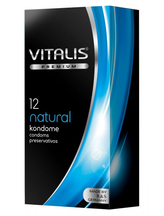 Классические презервативы VITALIS PREMIUM natural - 12 шт. - Vitalis - купить с доставкой в Рыбинске