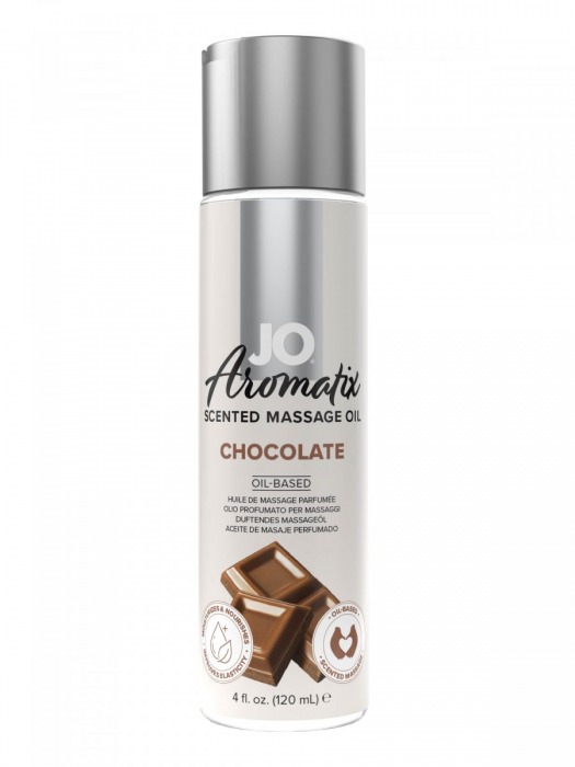 Массажное масло JO Aromatix Massage Oil Chocolate с ароматом шоколада - 120 мл. - System JO - купить с доставкой в Рыбинске