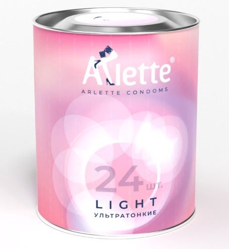 Ультратонкие презервативы Arlette Light - 24 шт. - Arlette - купить с доставкой в Рыбинске