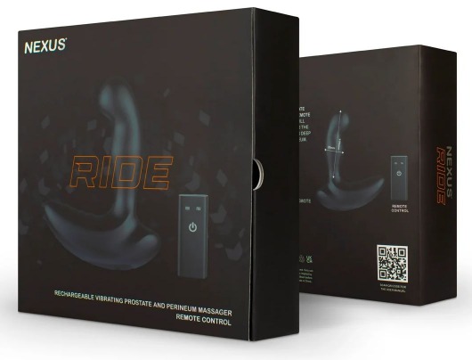 Черный вибромассажер простаты и промежности Nexus Ride - 14 см. - Nexus Range - в Рыбинске купить с доставкой