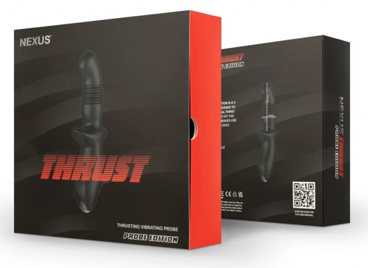 Черный вибромассажер простаты Nexus Thrust с возвратно-поступательными движениями - Nexus Range - в Рыбинске купить с доставкой