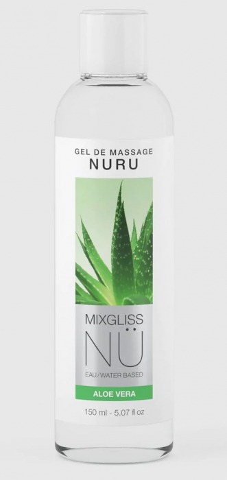 Массажный гель на водной основе Mixgliss NU Aloe Vera - 150 мл. - Mixgliss - купить с доставкой в Рыбинске