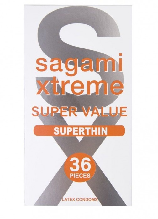 Ультратонкие презервативы Sagami Xtreme Superthin - 36 шт. - Sagami - купить с доставкой в Рыбинске