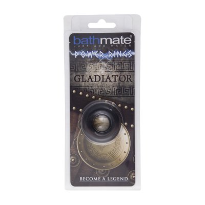 Чёрное эрекционное кольцо Gladiator - Bathmate - в Рыбинске купить с доставкой