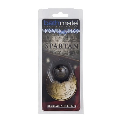 Чёрное эрекционное кольцо Spartan - Bathmate - в Рыбинске купить с доставкой