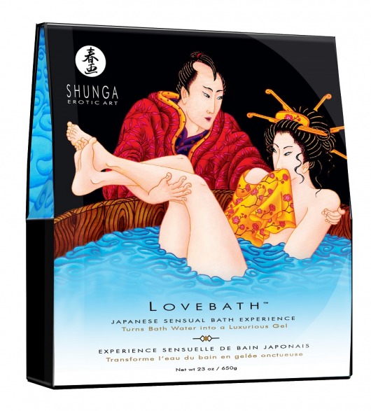 Соль для ванны Lovebath Ocean temptation, превращающая воду в гель - 650 гр. - Shunga - купить с доставкой в Рыбинске