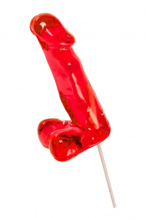 Красный леденец в форме члена со вкусом виски - 173 гр. - Sosuчki - купить с доставкой в Рыбинске
