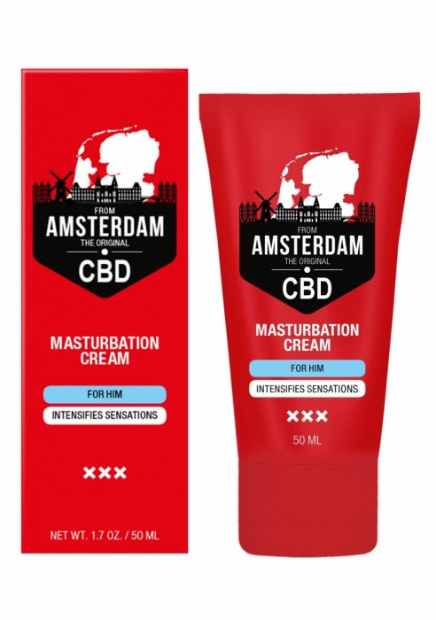 Крем для мастурбации для мужчин CBD from Amsterdam Masturbation Cream For Him - 50 мл. - Shots Media BV - купить с доставкой в Рыбинске