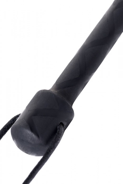 Чёрный стек с совой на кожаном наконечнике - 24 см. - ToyFa - купить с доставкой в Рыбинске