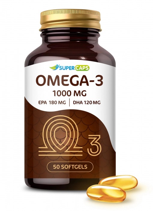 Пищевая добавка SuperCaps OMEGA-3 - 50 капсул (1000 мг) - SuperCaps - купить с доставкой в Рыбинске