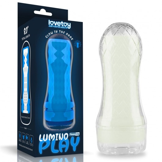 Светящийся в темноте мастурбатор Lumino Play Masturbator Pocketed - Lovetoy - в Рыбинске купить с доставкой