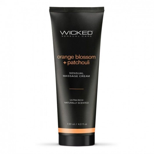 Массажный легкий крем WICKED Orange Blossom plus Patchouli - 120 мл. - Wicked - купить с доставкой в Рыбинске