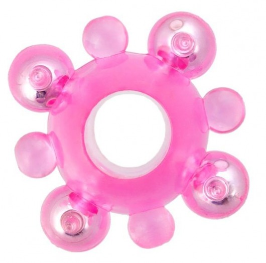 Эрекционное кольцо c бусинками - Toyfa Basic - в Рыбинске купить с доставкой