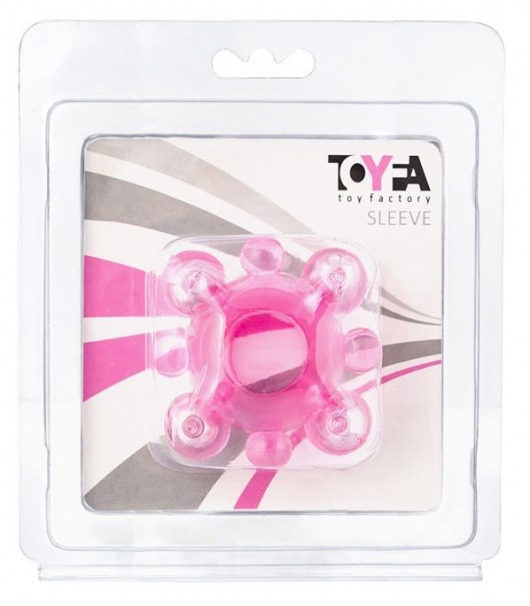 Эрекционное кольцо c бусинками - Toyfa Basic - в Рыбинске купить с доставкой