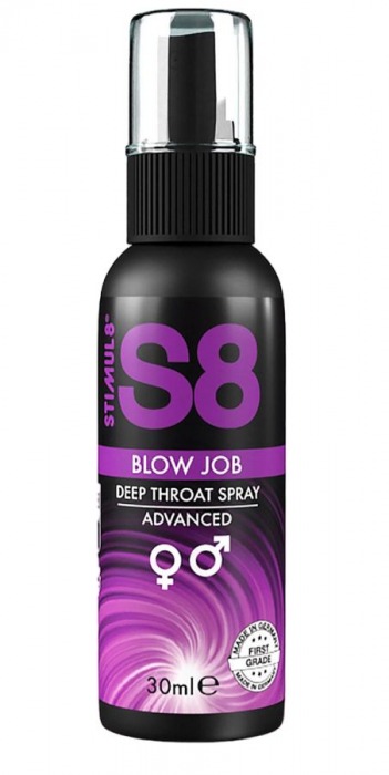 Лубрикант для орального секса S8 Deep Throat Spray - 30 мл. - Stimul8 - купить с доставкой в Рыбинске