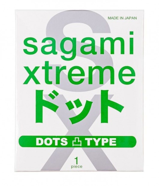 Презерватив Sagami Xtreme Type-E с точками - 1 шт. - Sagami - купить с доставкой в Рыбинске