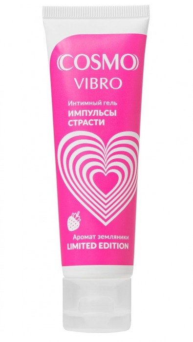 Возбуждающий гель на водно-силиконовой основе Cosmo Vibro с ароматом земляники - 50 гр. - Биоритм - купить с доставкой в Рыбинске