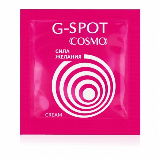 Стимулирующий интимный крем для женщин Cosmo G-spot - 2 гр. - Биоритм - купить с доставкой в Рыбинске