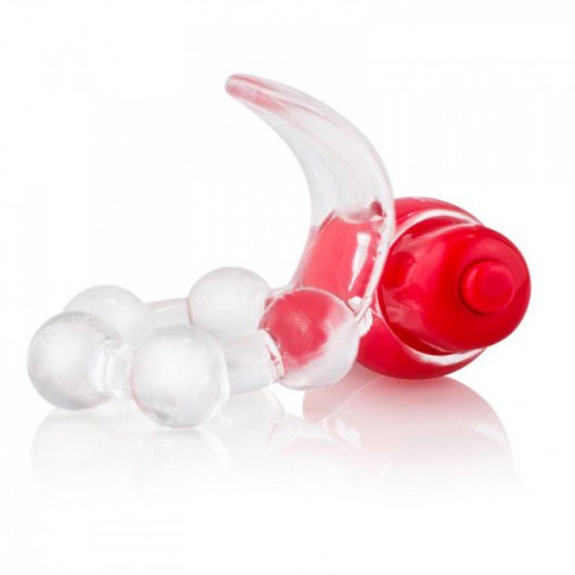 Виброкольцо с язычком и красным виброэлементом Overtime - Screaming O - в Рыбинске купить с доставкой