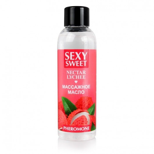 Массажное масло Sexy Sweet Nectar Lychee с феромонами и ароматом личи - 75 мл. - Биоритм - купить с доставкой в Рыбинске