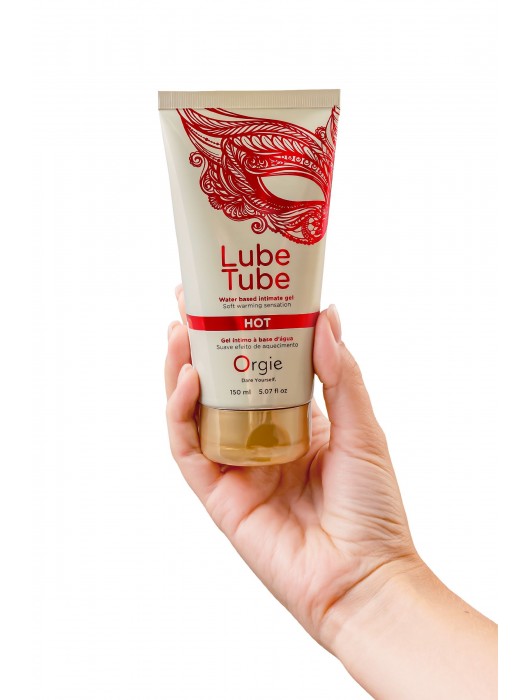 Интимный гель на водной основе Lube Tube Hot с разогревающим эффектом - 150 мл. - ORGIE - купить с доставкой в Рыбинске