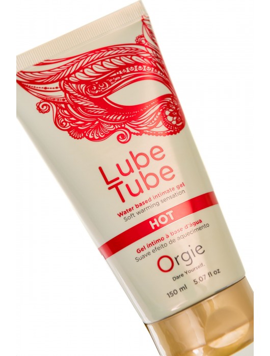 Интимный гель на водной основе Lube Tube Hot с разогревающим эффектом - 150 мл. - ORGIE - купить с доставкой в Рыбинске