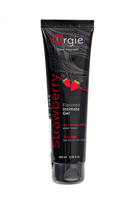 Интимный гель на водной основе Lube Tube Strawberry с клубничным вкусом - 100 мл. - ORGIE - купить с доставкой в Рыбинске