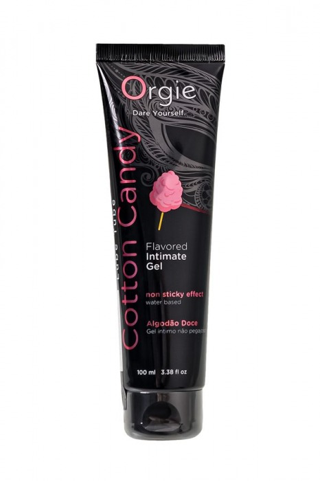 Интимный гель на водной осное Lube Tube Cotton Candy со вкусом сахарной ваты - 100 мл. - ORGIE - купить с доставкой в Рыбинске